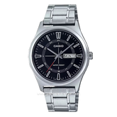 CASIO General MTP-V006D-1CUDF Silver Dial Black Stainless Steel