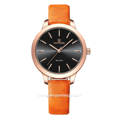 NAVIFORCE NF-5024L Orange Leather Strap