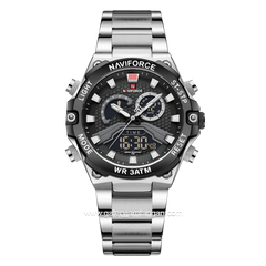 NAVIFORCE NF-9207M Silver Stainless Steel Strap