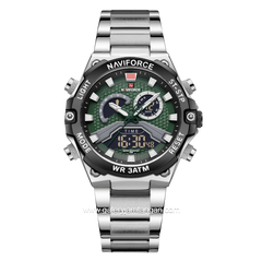 NAVIFORCE NF-9207M Silver Stainless Steel Strap