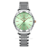 NAVIFORCE NF-5029L Silver Dial Green Stainless Steel Strap