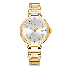 NAVIFORCE NF-5033L Gold Dial Silver Stainless Steel