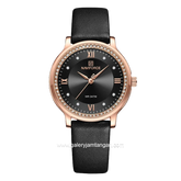 NAVIFORCE NF-5036L Women Watch Black Leather Strap