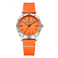 NAVIFORCE NF-5041L Orange Rubber Strap