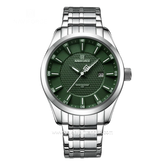 NAVIFORCE NF-8032 Silver Dial Green Stainless Steel