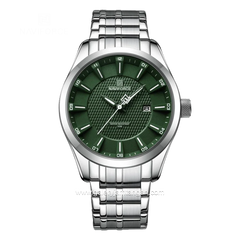 NAVIFORCE NF-8032 Silver Dial Green Stainless Steel