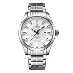 NAVIFORCE NF-8032 Silver Dial White Stainless Steel