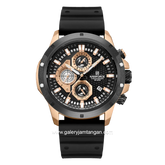 NAVIFORCE NF-8036M Chronograph Black Rosegold Silicone Strap