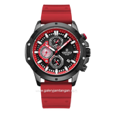 NAVIFORCE NF-8036M Chronograph Red Black Silicone Strap