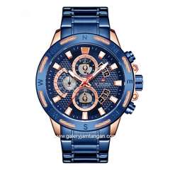 NAVIFORCE NF-9165M Navy Rosegold Stainless Steel