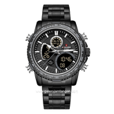 NAVIFORCE NF-9182M Digital Analog Black Stainless Steel