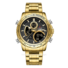 NAVIFORCE NF-9182M Digital Analog Gold Stainless Steel