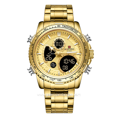 NAVIFORCE NF-9182M Digital Analog Gold Stainless Steel