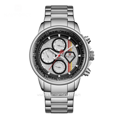 NAVIFORCE NF-9184M Silver Black Stainless Steel