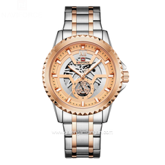 NAVIFORCE NF-9186M Silver Rosegold Stainless Steel