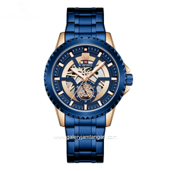 NAVIFORCE NF-9186M Navy Crown Rosegold Stainless Steel