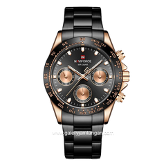 NAVIFORCE NF-9193M Black Rosegold Stainless Steel