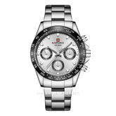 NAVIFORCE NF-9193M Silver Ring Black Stainless Steel