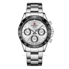 NAVIFORCE NF-9193M Silver Ring Black Stainless Steel