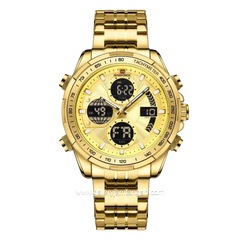 NAVIFORCE NF-9197 Full Gold Stainless Steel