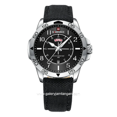 NAVIFORCE NF-9204M Dial Silver Kanvas Strap