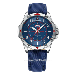 NAVIFORCE NF-9204M Dial Silver Kanvas Strap