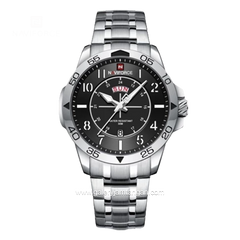 NAVIFORCE NF-9204M Silver Dial Black Stainless Steel