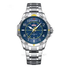NAVIFORCE NF-9204M Silver Dial Blue Stainless Steel