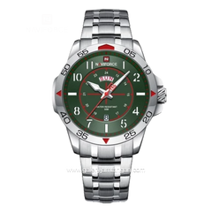 NAVIFORCE NF-9204M Silver Dial Green Stainless Steel