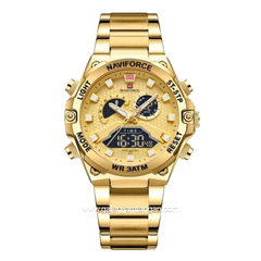 NAVIFORCE NF-9207M Full Gold Stainless Steel