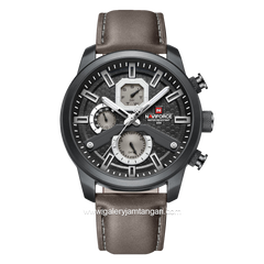 NAFIVORCE NF-9211ML Brown Black Multifunction Leather Strap