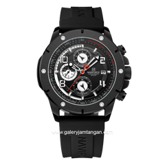 NAVIFORCE NF-8034M Ring Black Chronograph Rubber Strap