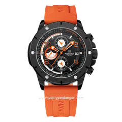 NAVIFORCE NF-8034M Ring Black Chronograph Rubber Strap