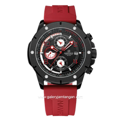 NAVIFORCE NF-8034M Ring Black Chronograph Rubber Strap
