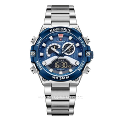 NAVIFORCE NF-9207M Silver Stainless Steel Strap