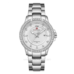 NAVIFORCE NF-9187M Silver Stainless Steel Strap