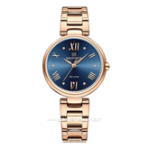NAVIFORCE NF-5030 Rosegold Dial Blue Stainless Steel Strap