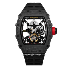 REGAN HARNEY RH93-13 OPTIMUS Black Automatic Rubber Strap