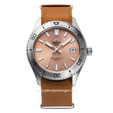 ORIENT MAKO 40 RA-AC0Q05P10 Automatic Brown Silver Dial Apricot Leather Strap