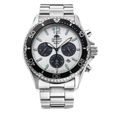 ORIENT MAKO SOLAR RA-TX0203S10B Silver Dial White Chronograph Stainless Steel