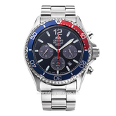 ORIENT PEPSI RA-TX0201L10B PEPSI Silver Dial Blue Chronograph