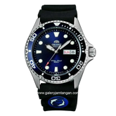ORIENT RAY II TAA02008D9 Automatic Black Silver Dial Blue Rubber Strap