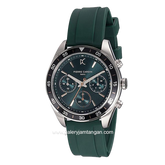 PIERRE CARDIN NATION CRISTAL CF.1004.PF Green Black Rubber Strap