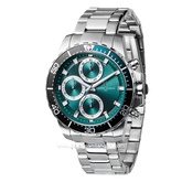 PIERRE CARDIN NATION VISION MENS CF.0106.SJW.1 Silver Dial Green Stainless Steel