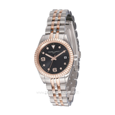 Pierre Cardin OPERA TIMBRE CF.1012.MU.1 Silver Rosegold Dial Black Stainless Steel