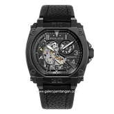 POLICE PEWGE0040003 Automatic Skeleton Dial Leather Strap