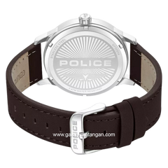 POLICE JET PEWGF0093601 Brown Dial Green Leather Strap