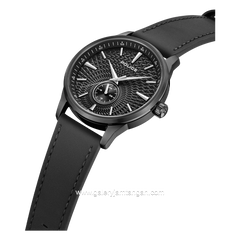 POLICE JET PEWGF0093603 Black Leather Strap