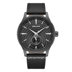 POLICE JET PEWGF0093603 Black Leather Strap