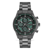 POLICE SOUL PEWGK0053903 Gunmetal Dial Green Stainless Steel Strap